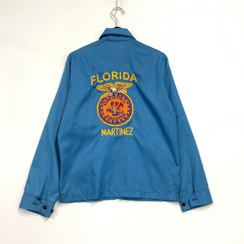 【中古品】【メンズ】 UNITOG ユニトグ 70S USA製 FLORIDA MARTINES フロリダ マルティネス FFA NYLON ZIPUP JACKET ナイロン ジップアップ ジャケット アウター 146-260407-ya-09-izu サイズ：S カラー：BLUE 万代Net店