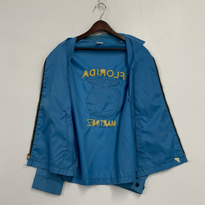 【中古品】【メンズ】 UNITOG ユニトグ 70S USA製 FLORIDA MARTINES フロリダ マルティネス FFA NYLON ZIPUP JACKET ナイロン ジップアップ ジャケット アウター 146-260407-ya-09-izu サイズ：S カラー：BLUE 万代Net店