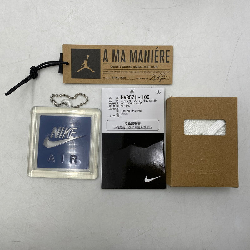 【中古品】【メンズ】 × A MA MANIERE ア・マ・マニエール HV8571-100 AIR JORDAN 3 RETRO OG SP FOR THE LOVE エア ジョーダン レトロ フォー ザ ラブ スニーカー 靴 160-260403-kh-07-izu サイズ：33 カラー：WHITE/DIFFUSED BLUE-ANTHRACITE 万代Net店