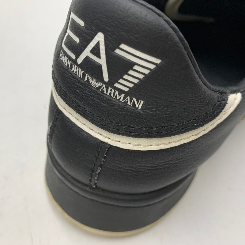 【中古品】【メンズ/レディース】 Emporio Armani エンポリオ・アルマーニ X8X043 LOW CUT SNEAKERS ローカット スニーカー 靴 162-260404-kh-21-izu サイズ：25.5 カラー：ブラック 万代Net店
