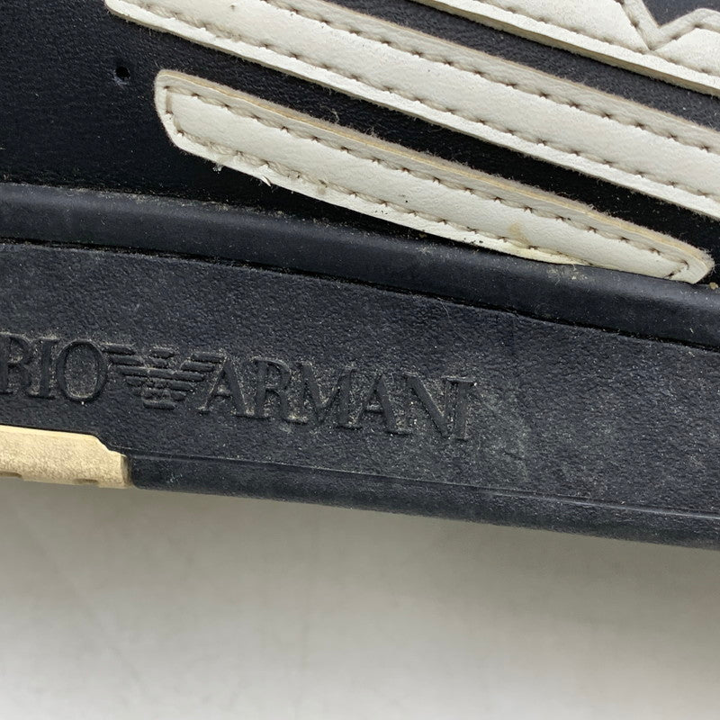 【中古品】【メンズ/レディース】 Emporio Armani エンポリオ・アルマーニ X8X043 LOW CUT SNEAKERS ローカット スニーカー 靴 162-260404-kh-21-izu サイズ：25.5 カラー：ブラック 万代Net店