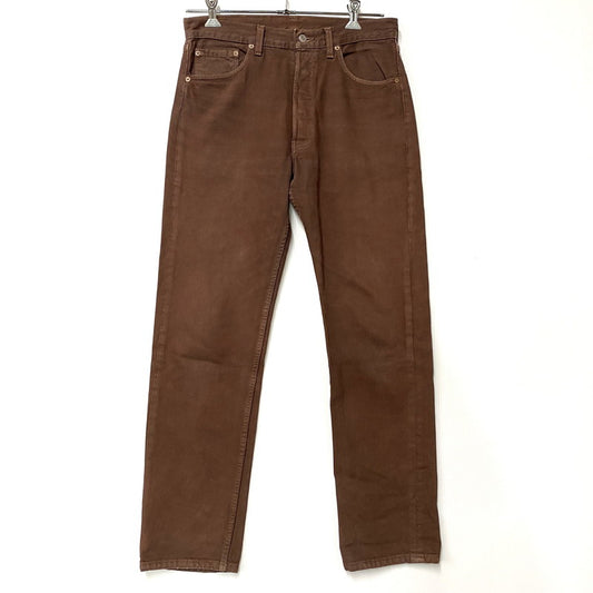 【中古品】【メンズ】 501 DENIM PANTS 501-1653 デニムパンツ 後染め USA製 刻印524 ジーンズ ボトムス 157-260403-as-02-izu サイズ：33×32 カラー：ブラウン 万代Net店