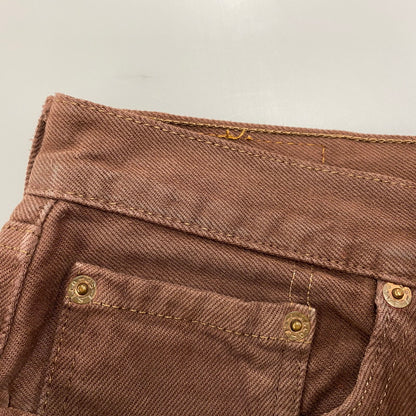 【中古品】【メンズ】 501 DENIM PANTS 501-1653 デニムパンツ 後染め USA製 刻印524 ジーンズ ボトムス 157-260403-as-02-izu サイズ：33×32 カラー：ブラウン 万代Net店