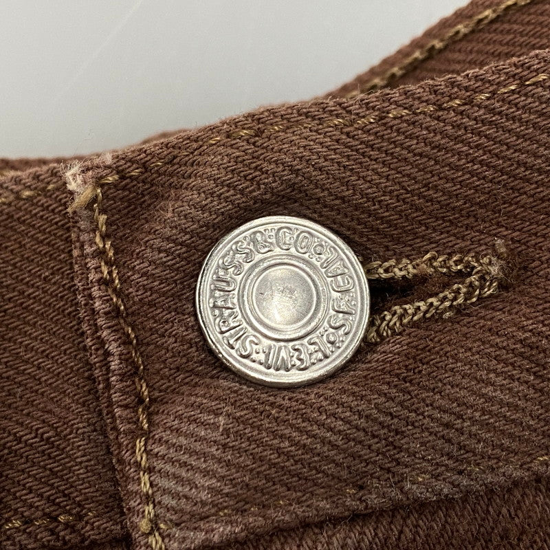 【中古品】【メンズ】 501 DENIM PANTS 501-1653 デニムパンツ 後染め USA製 刻印524 ジーンズ ボトムス 157-260403-as-02-izu サイズ：33×32 カラー：ブラウン 万代Net店