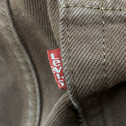 【中古品】【メンズ】 501 DENIM PANTS 501-1653 デニムパンツ 後染め USA製 刻印524 ジーンズ ボトムス 157-260403-as-02-izu サイズ：33×32 カラー：ブラウン 万代Net店