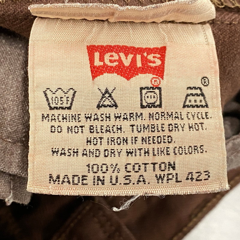【中古品】【メンズ】 501 DENIM PANTS 501-1653 デニムパンツ 後染め USA製 刻印524 ジーンズ ボトムス 157-260403-as-02-izu サイズ：33×32 カラー：ブラウン 万代Net店