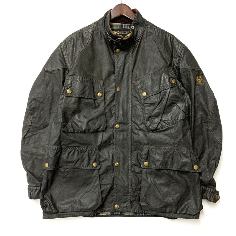 【現状渡し品】【メンズ】 サミーミラータグ LIGHTNING ZIP TRIALMASTER MOTORCYCLE WAXED JACKET ライトニングジップ モーターサイクル トライアルマスター ワックス ジャケット アウター 146-260408-kh-11-izu カラー：ブラック 万代Net店