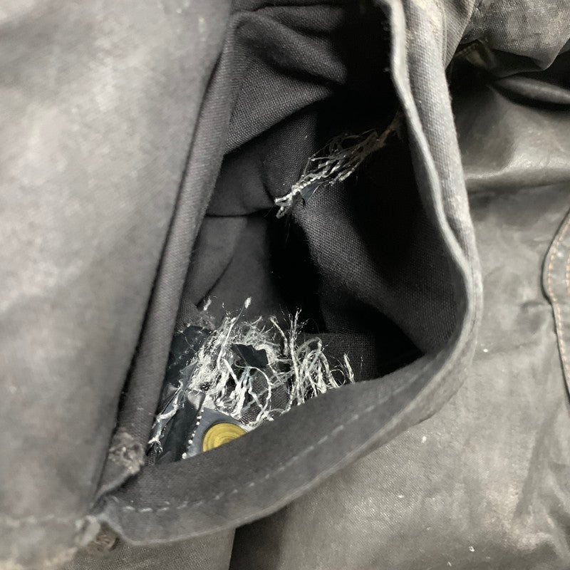 【現状渡し品】【メンズ】 サミーミラータグ LIGHTNING ZIP TRIALMASTER MOTORCYCLE WAXED JACKET ライトニングジップ モーターサイクル トライアルマスター ワックス ジャケット アウター 146-260408-kh-11-izu カラー：ブラック 万代Net店