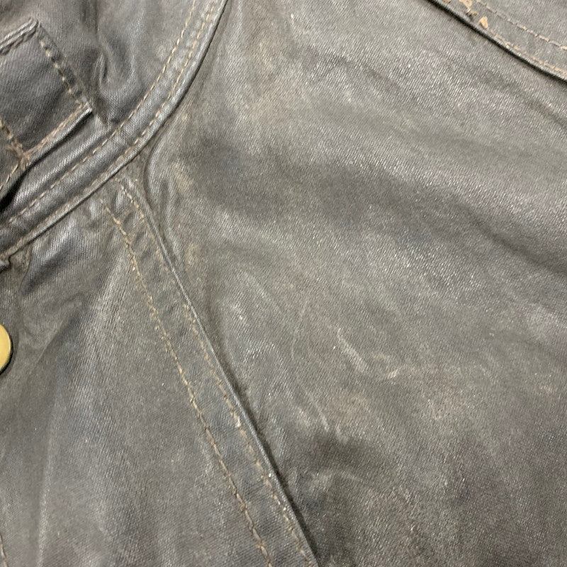【現状渡し品】【メンズ】 サミーミラータグ LIGHTNING ZIP TRIALMASTER MOTORCYCLE WAXED JACKET ライトニングジップ モーターサイクル トライアルマスター ワックス ジャケット アウター 146-260408-kh-11-izu カラー：ブラック 万代Net店