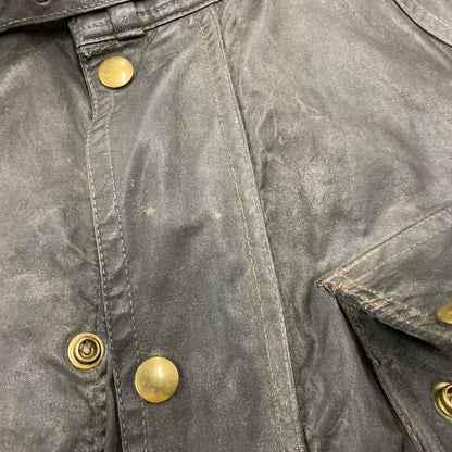 【現状渡し品】【メンズ】 サミーミラータグ LIGHTNING ZIP TRIALMASTER MOTORCYCLE WAXED JACKET ライトニングジップ モーターサイクル トライアルマスター ワックス ジャケット アウター 146-260408-kh-11-izu カラー：ブラック 万代Net店