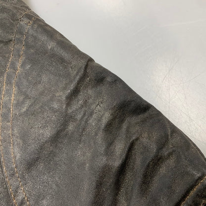 【現状渡し品】【メンズ】 サミーミラータグ LIGHTNING ZIP TRIALMASTER MOTORCYCLE WAXED JACKET ライトニングジップ モーターサイクル トライアルマスター ワックス ジャケット アウター 146-260408-kh-11-izu カラー：ブラック 万代Net店