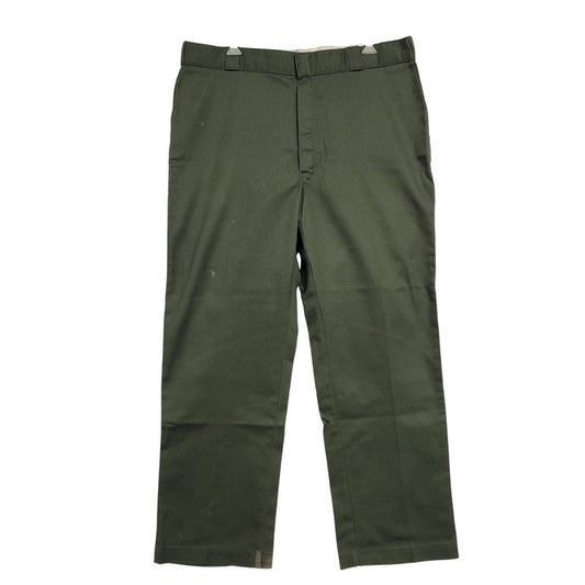 【中古品】【メンズ】 Dickies ディッキーズ SMALL TAG USA製 YKK ZIP TROUSERS PANTS YKKジップ トラウザーズ パンツ ボトムス 157-260405-kh-10-izu サイズ：40×30 カラー：カーキ 万代Net店