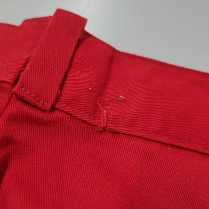 【現状渡し品】【メンズ】 Dickies ディッキーズ YKK ZIP 874 TROUSERS PANTS トラウザーズ パンツ 圧着タグ USA製 157-260405-as-16-izu サイズ：34×34 カラー：レッド 万代Net店