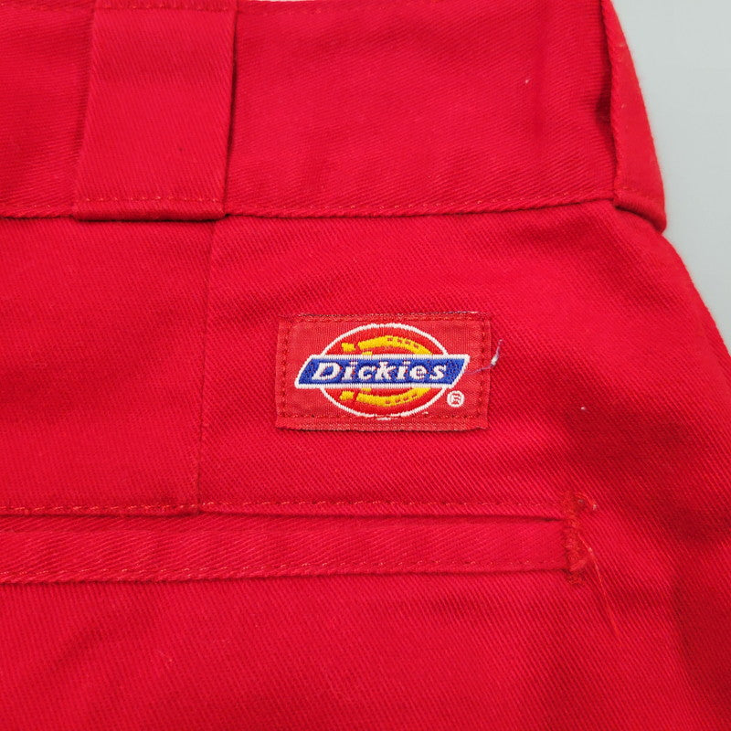 【現状渡し品】【メンズ】 Dickies ディッキーズ YKK ZIP 874 TROUSERS PANTS トラウザーズ パンツ 圧着タグ USA製 157-260405-as-16-izu サイズ：34×34 カラー：レッド 万代Net店