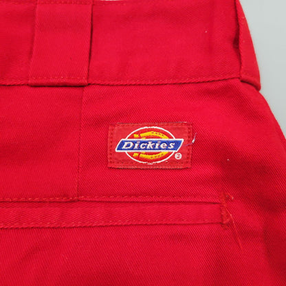 【現状渡し品】【メンズ】 Dickies ディッキーズ YKK ZIP 874 TROUSERS PANTS トラウザーズ パンツ 圧着タグ USA製 157-260405-as-16-izu サイズ：34×34 カラー：レッド 万代Net店