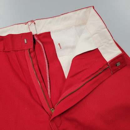 【現状渡し品】【メンズ】 Dickies ディッキーズ YKK ZIP 874 TROUSERS PANTS トラウザーズ パンツ 圧着タグ USA製 157-260405-as-16-izu サイズ：34×34 カラー：レッド 万代Net店