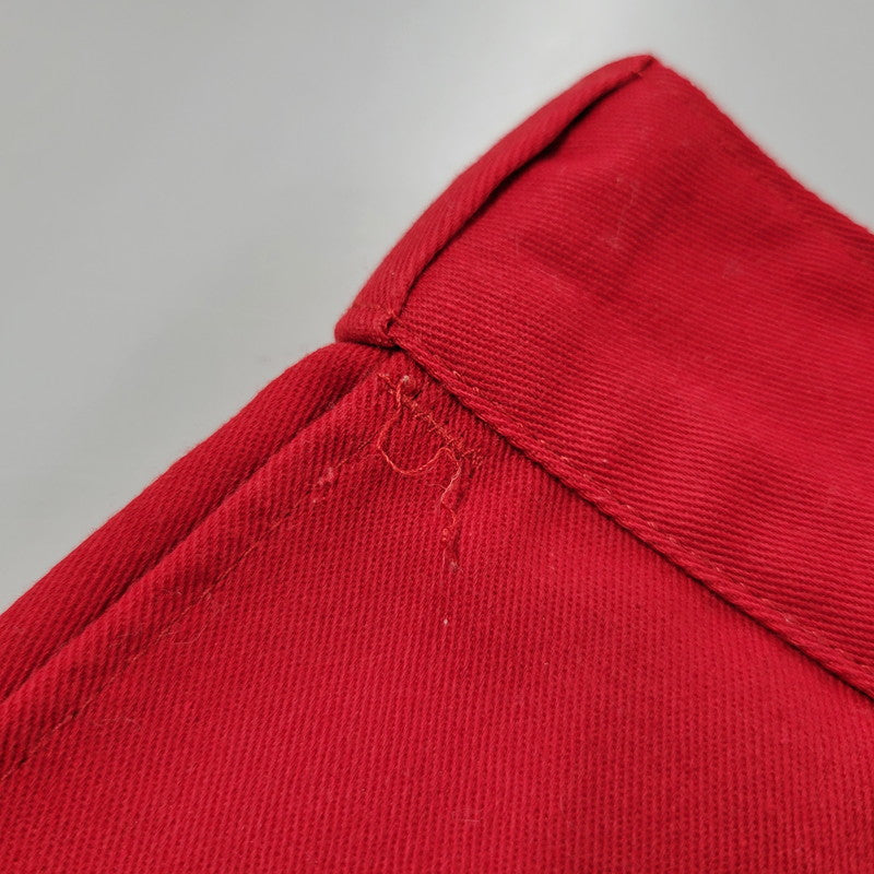【現状渡し品】【メンズ】 Dickies ディッキーズ YKK ZIP 874 TROUSERS PANTS トラウザーズ パンツ 圧着タグ USA製 157-260405-as-16-izu サイズ：34×34 カラー：レッド 万代Net店