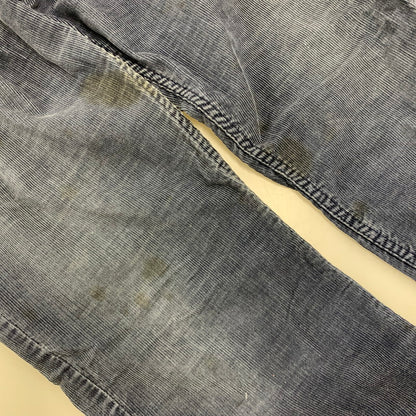 【中古品】【メンズ】 Levi's リーバイス 517-1517 42 TALON USA製 CORDUROY FLARE PANTS コーデュロイ フレア パンツ ボトムス 157-260408-kh-14-izu サイズ：33×34 カラー：ネイビー 万代Net店