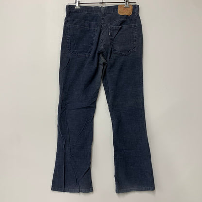 【中古品】【メンズ】 Levi's リーバイス 517-1517 42 TALON USA製 CORDUROY FLARE PANTS コーデュロイ フレア パンツ ボトムス 157-260408-kh-14-izu サイズ：33×34 カラー：ネイビー 万代Net店