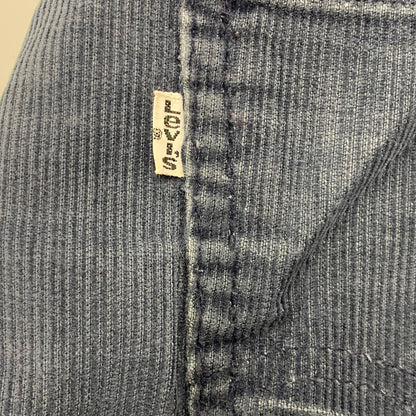 【中古品】【メンズ】 Levi's リーバイス 517-1517 42 TALON USA製 CORDUROY FLARE PANTS コーデュロイ フレア パンツ ボトムス 157-260408-kh-14-izu サイズ：33×34 カラー：ネイビー 万代Net店