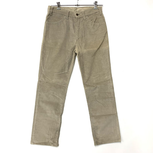 【中古品】【メンズ】 Levi's リーバイス 519-1555 刻印536 42 TALON USA製 CORDUROY FLARE PANTS コーデュロイ フレア パンツ ボトムス 157-260408-kh-15-izu サイズ：34×32 カラー：ベージュ 万代Net店