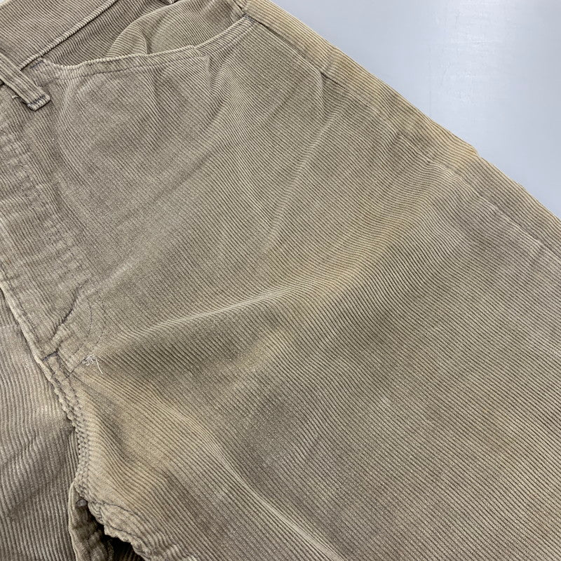 【中古品】【メンズ】 Levi's リーバイス 519-1555 刻印536 42 TALON USA製 CORDUROY FLARE PANTS コーデュロイ フレア パンツ ボトムス 157-260408-kh-15-izu サイズ：34×32 カラー：ベージュ 万代Net店