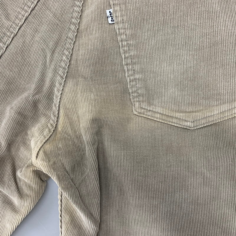 【中古品】【メンズ】 Levi's リーバイス 519-1555 刻印536 42 TALON USA製 CORDUROY FLARE PANTS コーデュロイ フレア パンツ ボトムス 157-260408-kh-15-izu サイズ：34×32 カラー：ベージュ 万代Net店