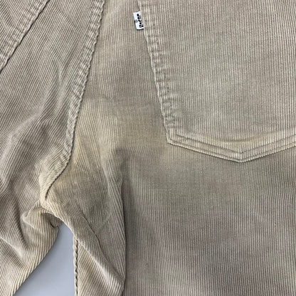 【中古品】【メンズ】 Levi's リーバイス 519-1555 刻印536 42 TALON USA製 CORDUROY FLARE PANTS コーデュロイ フレア パンツ ボトムス 157-260408-kh-15-izu サイズ：34×32 カラー：ベージュ 万代Net店