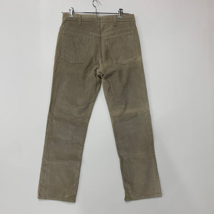 【中古品】【メンズ】 Levi's リーバイス 519-1555 刻印536 42 TALON USA製 CORDUROY FLARE PANTS コーデュロイ フレア パンツ ボトムス 157-260408-kh-15-izu サイズ：34×32 カラー：ベージュ 万代Net店