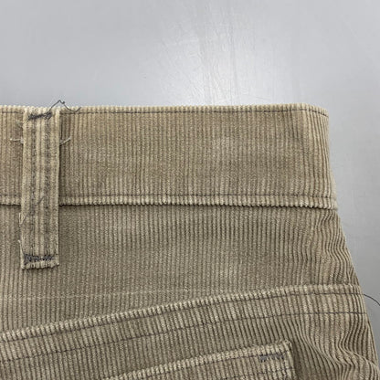 【中古品】【メンズ】 Levi's リーバイス 519-1555 刻印536 42 TALON USA製 CORDUROY FLARE PANTS コーデュロイ フレア パンツ ボトムス 157-260408-kh-15-izu サイズ：34×32 カラー：ベージュ 万代Net店