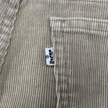 【中古品】【メンズ】 Levi's リーバイス 519-1555 刻印536 42 TALON USA製 CORDUROY FLARE PANTS コーデュロイ フレア パンツ ボトムス 157-260408-kh-15-izu サイズ：34×32 カラー：ベージュ 万代Net店