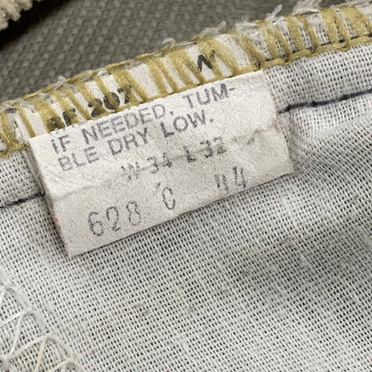【中古品】【メンズ】 Levi's リーバイス 519-1555 刻印536 42 TALON USA製 CORDUROY FLARE PANTS コーデュロイ フレア パンツ ボトムス 157-260408-kh-15-izu サイズ：34×32 カラー：ベージュ 万代Net店