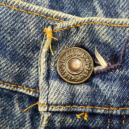【現状渡し品】【メンズ】 Levi's リーバイス 684-0217 刻印54 SMALL スモール E 不均等V オレンジタブ USA製 BIG BELL ビッグ ベル DENIM PANTS デニム パンツ ズボン ボトムス 157-260410-ya-11-izu サイズ：31×34 カラー：インディゴ 万代Net店