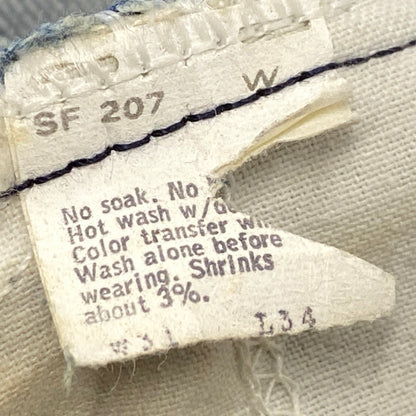 【現状渡し品】【メンズ】 Levi's リーバイス 684-0217 刻印54 SMALL スモール E 不均等V オレンジタブ USA製 BIG BELL ビッグ ベル DENIM PANTS デニム パンツ ズボン ボトムス 157-260410-ya-11-izu サイズ：31×34 カラー：インディゴ 万代Net店