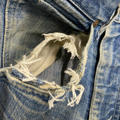 【現状渡し品】【メンズ】 LEE リー サイド黒タグ 刻印7 セミオート TALON ZIP USA製 DENIM PANTS タロンジップ デニム パンツ ボトムス 157-260424-kh-05-izu サイズ：34 カラー：インディゴ 万代Net店