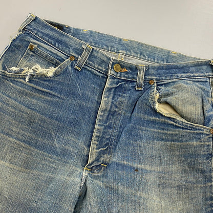【現状渡し品】【メンズ】 LEE リー サイド黒タグ 刻印7 セミオート TALON ZIP USA製 DENIM PANTS タロンジップ デニム パンツ ボトムス 157-260424-kh-05-izu サイズ：34 カラー：インディゴ 万代Net店