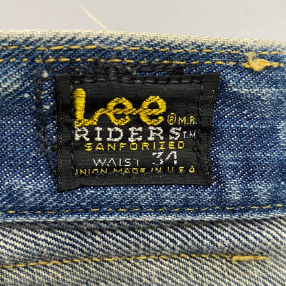 【現状渡し品】【メンズ】 LEE リー サイド黒タグ 刻印7 セミオート TALON ZIP USA製 DENIM PANTS タロンジップ デニム パンツ ボトムス 157-260424-kh-05-izu サイズ：34 カラー：インディゴ 万代Net店