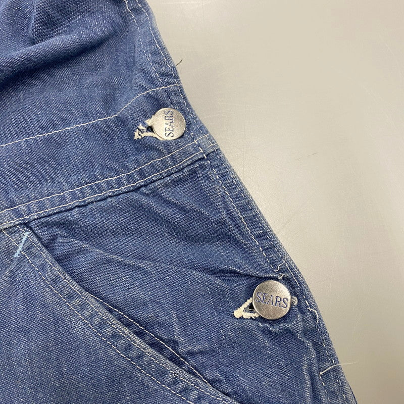 【現状渡し品】【メンズ】 SEARS シアーズ SCOVIL ZIP OVER ALL スコービルジップ オーバーオール 157-260405-kh-03-izu カラー：インディゴ 万代Net店