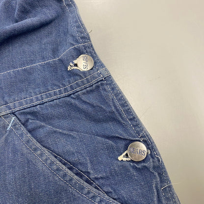 【現状渡し品】【メンズ】 SEARS シアーズ SCOVIL ZIP OVER ALL スコービルジップ オーバーオール 157-260405-kh-03-izu カラー：インディゴ 万代Net店