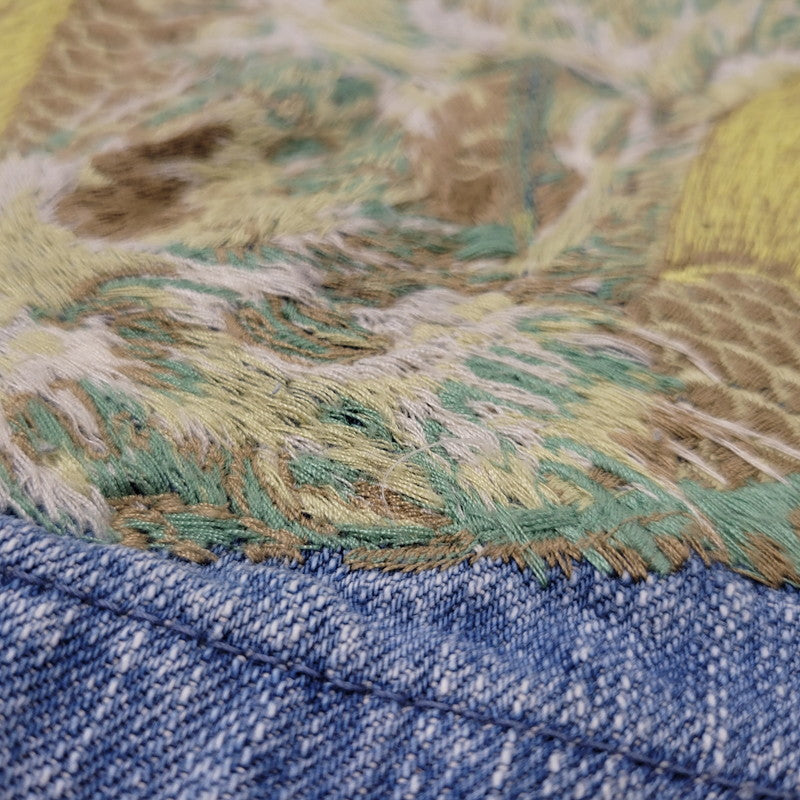 【中古品】【メンズ】 YAMANE ヤマネ DENIM SHORTS LOT 1926 デニムショーツ 金太郎×鯉×山 ショートパンツ ボトムス 156-260405-as-13-izu サイズ：36×31 カラー：ライトブルー 万代Net店