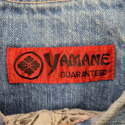 【中古品】【メンズ】 YAMANE ヤマネ DENIM SHORTS LOT 1926 デニムショーツ 金太郎×鯉×山 ショートパンツ ボトムス 156-260405-as-13-izu サイズ：36×31 カラー：ライトブルー 万代Net店