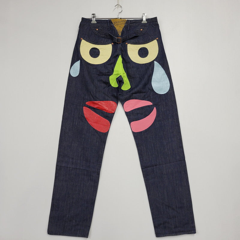 【中古品】【メンズ】 YAMANE ヤマネ シンチバック ピカソ DENIM PANTS デニムパンツ 156-260405-kh-08-izu サイズ：36×36 カラー：インディゴ 万代Net店