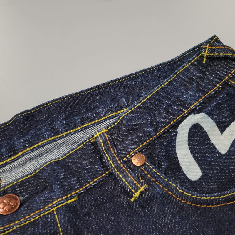 【中古品】【メンズ】 EVISU エヴィス MANY POCKETS DENIM PANTS メニーポケット デニムパンツ シンチバック 大黒×戎 ジーンズ 156-260405-as-12-izu サイズ：40 カラー：インディゴ 万代Net店