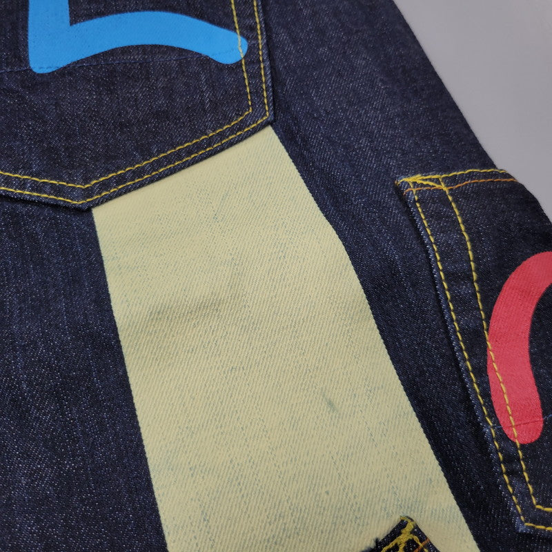 【中古品】【メンズ】 EVISU エヴィス MANY POCKETS DENIM PANTS メニーポケット デニムパンツ シンチバック 大黒×戎 ジーンズ 156-260405-as-12-izu サイズ：40 カラー：インディゴ 万代Net店