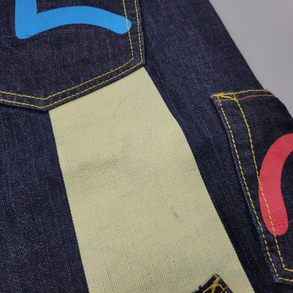 【中古品】【メンズ】 EVISU エヴィス MANY POCKETS DENIM PANTS メニーポケット デニムパンツ シンチバック 大黒×戎 ジーンズ 156-260405-as-12-izu サイズ：40 カラー：インディゴ 万代Net店