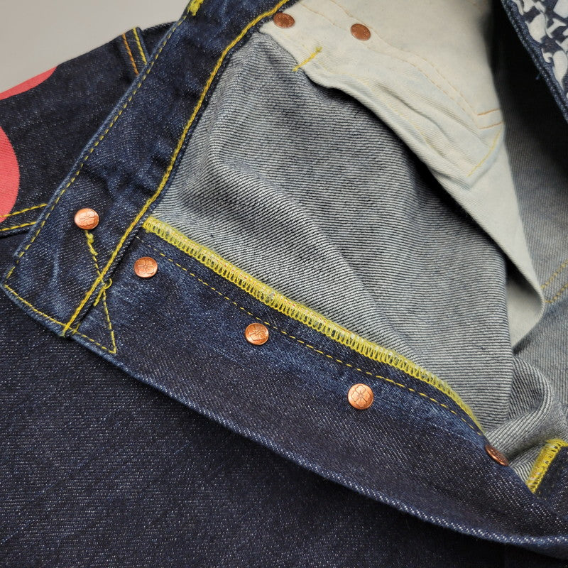 【中古品】【メンズ】 EVISU エヴィス MANY POCKETS DENIM PANTS メニーポケット デニムパンツ シンチバック 大黒×戎 ジーンズ 156-260405-as-12-izu サイズ：40 カラー：インディゴ 万代Net店