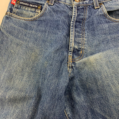 【中古品】【メンズ】 DROORS DENIM ドロアーズデニム BAGGY DENIM PANTS バギー デニム パンツ ボトムス 153-260408-kh-13-izu サイズ：30×32 カラー：インディゴ 万代Net店