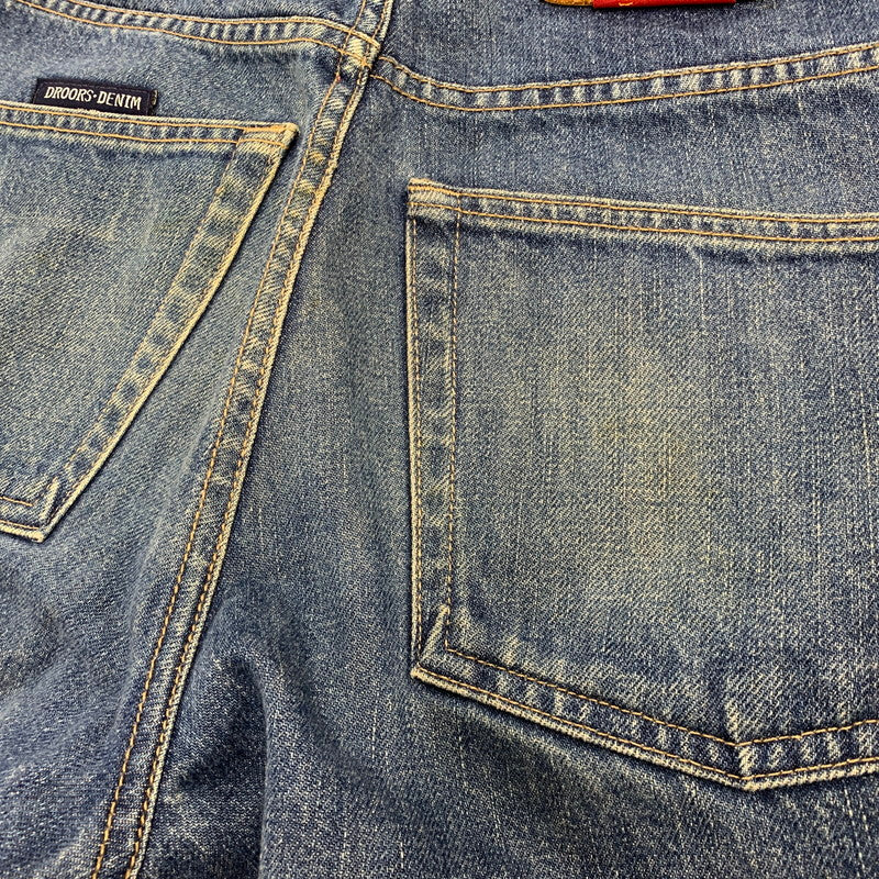 【中古品】【メンズ】 DROORS DENIM ドロアーズデニム BAGGY DENIM PANTS バギー デニム パンツ ボトムス 153-260408-kh-13-izu サイズ：30×32 カラー：インディゴ 万代Net店