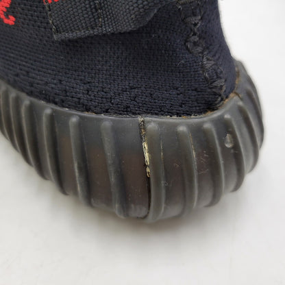【中古品】【メンズ】 YEEZY BOOST 350 V2 CP9652 イージー ブースト 350 V2 スニーカー シューズ 靴 161-260405-as-29-izu サイズ：27.5cm カラー：CBLACK/CBLACK/RED 万代Net店