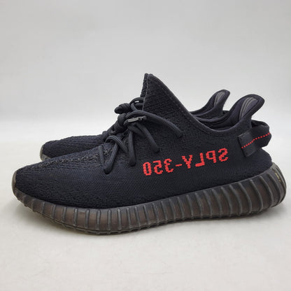 【中古品】【メンズ】 YEEZY BOOST 350 V2 CP9652 イージー ブースト 350 V2 スニーカー シューズ 靴 161-260405-as-29-izu サイズ：27.5cm カラー：CBLACK/CBLACK/RED 万代Net店